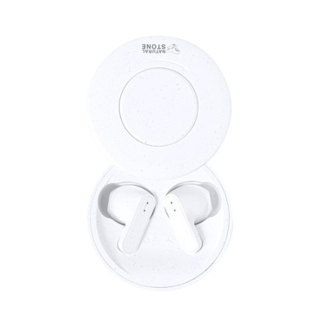 Écouteurs Audio Bluetooth 5.3 Éco-responsables et Personnalisés Bekery pas cher Matières : ABS Couleurs : blanc