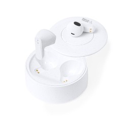 Écouteurs Audio Bluetooth 5.3 Éco-responsables et Personnalisés Bekery pas cher Matières : ABS Couleurs : blanc cadeau entrepris