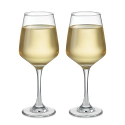 Ensemble de 2 verres à vin personnalisés CHEERS Matières : verre Couleurs : transparent cadeau entreprise pas cher