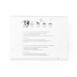 Bloc Notes Éco-responsable Ensemencé - Albot Couleurs : blanc goodies publicitaire événementiel