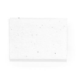 Bloc Notes Éco-responsable Ensemencé - Albot Couleurs : blanc marquage laser ultra précis