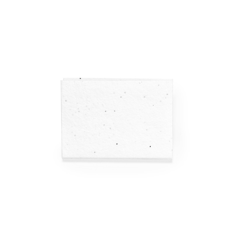 Bloc Notes Éco-responsable Ensemencé - Albot Couleurs : blanc marquage laser ultra précis