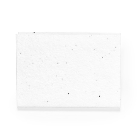 Bloc Notes Éco-responsable Ensemencé - Albot Couleurs : blanc marquage laser ultra précis