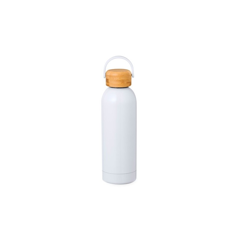 Bidon Thermique Personnalisé pour Sublimation - Jano Matières : bambou Couleurs : blanc