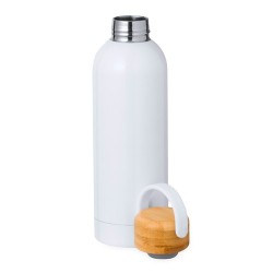 Bidon Thermique Personnalisé pour Sublimation - Jano Matières : bambou Couleurs : blanc goodies publicitaire événementiel