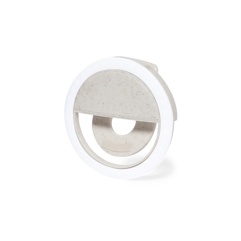 Anneau de Lumière Personnalisé LED Éco-responsable pour Smartphone - Traxo Matières : ABS Couleurs : naturel cadeau entreprise p