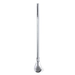 Agitateur Paille Personnalisé Éco-responsable - Accessoire Bar Incontournable Evin Matières : acier inoxydable Couleurs : argent