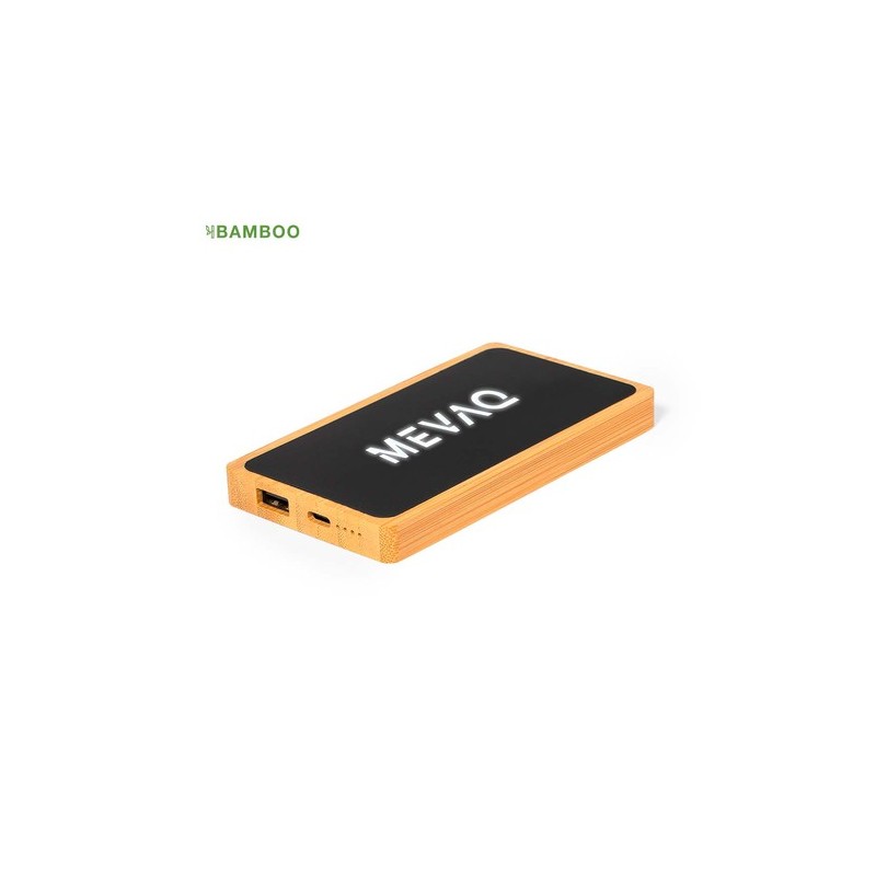 Power Bank Éco-responsable 5000 mAh - Koby Matières : bambou