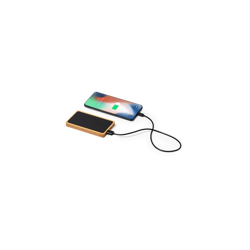 Power Bank Éco-responsable 5000 mAh - Koby Matières : bambou impression haute définition