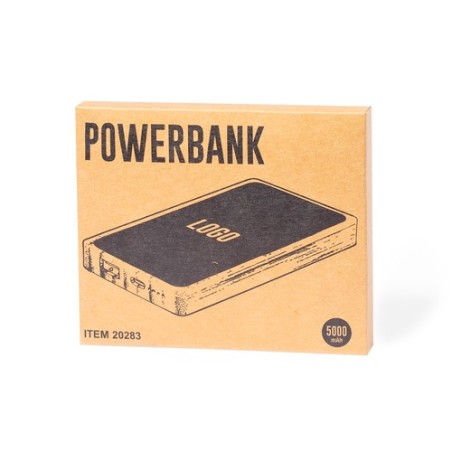 Power Bank Éco-responsable 5000 mAh - Koby Matières : bambou marquage laser ultra précis