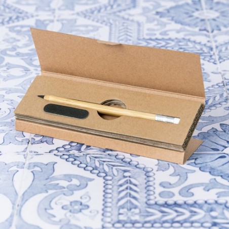 Crayon Éco-responsable Réutilisable Personnalisé Seryi Matières : bambou marquage laser ultra précis