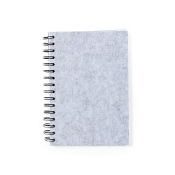 Bloc Notes Éco-responsable Personnalisé pas cher - Fionap Matières : PET recyclé Couleurs : gris