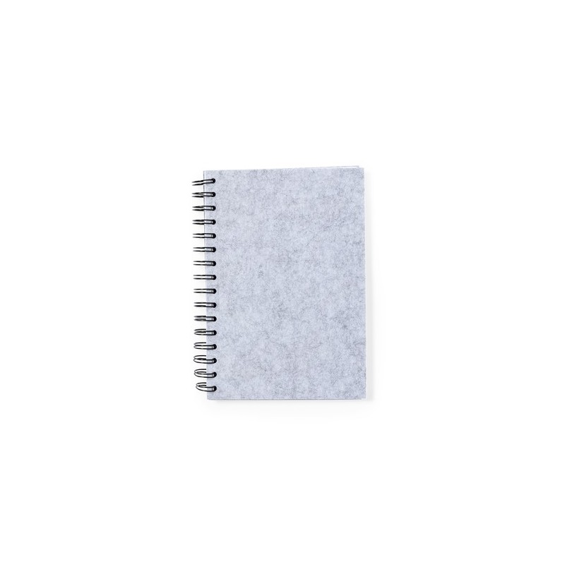 Bloc Notes Éco-responsable Personnalisé pas cher - Fionap Matières : PET recyclé Couleurs : gris
