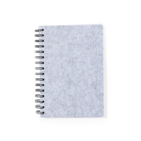 Bloc Notes Éco-responsable Personnalisé pas cher - Fionap Matières : PET recyclé Couleurs : gris