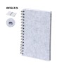 Bloc Notes Éco-responsable Personnalisé pas cher - Fionap Matières : PET recyclé Couleurs : gris personnalisable avec votre logo