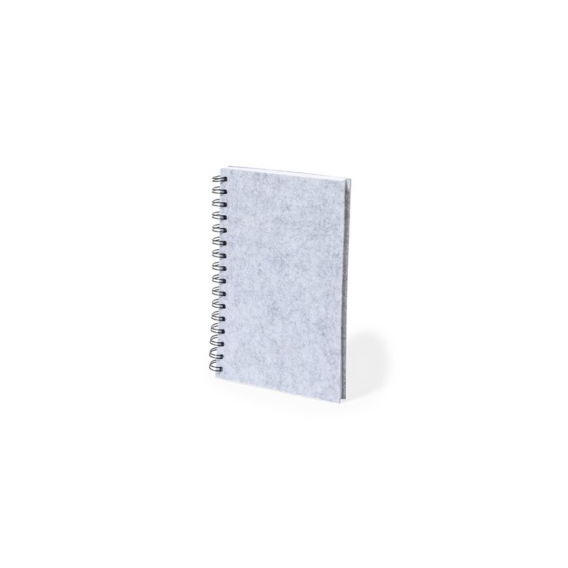 Bloc Notes Éco-responsable Personnalisé pas cher - Fionap Matières : PET recyclé Couleurs : gris cadeau entreprise pas cher
