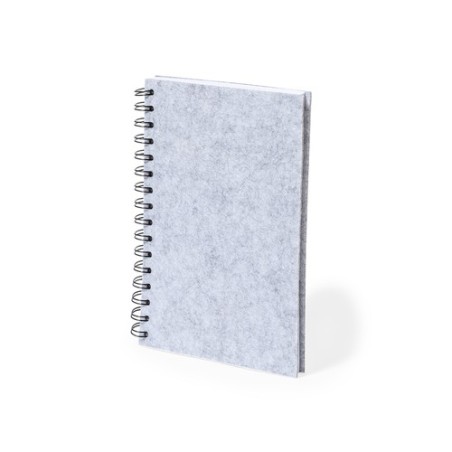 Bloc Notes Éco-responsable Personnalisé pas cher - Fionap Matières : PET recyclé Couleurs : gris cadeau entreprise pas cher