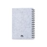 Bloc Notes Éco-responsable Personnalisé pas cher - Fionap Matières : PET recyclé Couleurs : gris impression haute définition