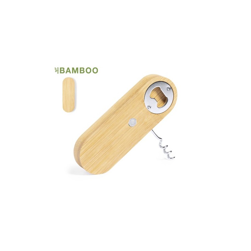 Tire-Bouchon Éco-responsable Ouvre Bouteille Pratique Perring Matières : bambou