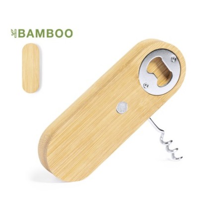 Tire-Bouchon Éco-responsable Ouvre Bouteille Pratique Perring Matières : bambou