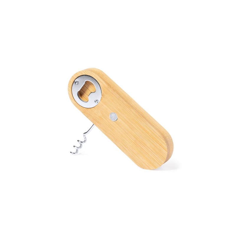 Tire-Bouchon Éco-responsable Ouvre Bouteille Pratique Perring Matières : bambou personnalisable avec votre logo