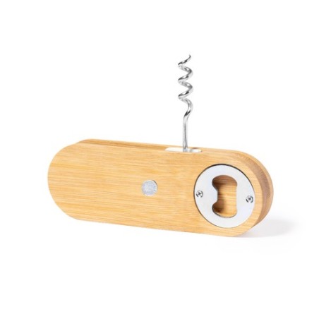 Tire-Bouchon Éco-responsable Ouvre Bouteille Pratique Perring Matières : bambou marquage laser ultra précis