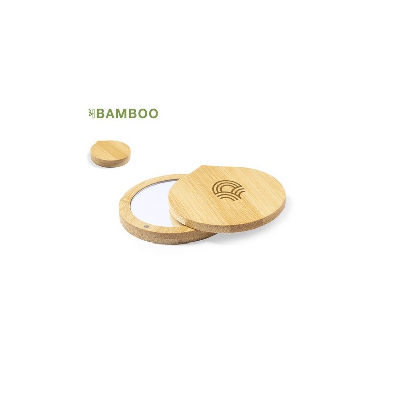 Miroir Éco-responsable Personnalisé Élégance Naturelle pas cher - Susil Matières : bambou