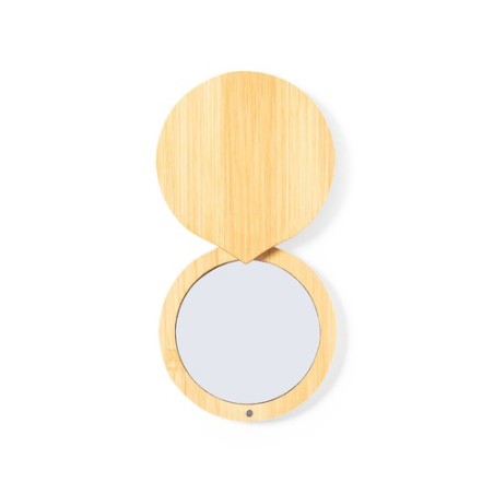 Miroir Éco-responsable Personnalisé Élégance Naturelle pas cher - Susil Matières : bambou personnalisable avec votre logo