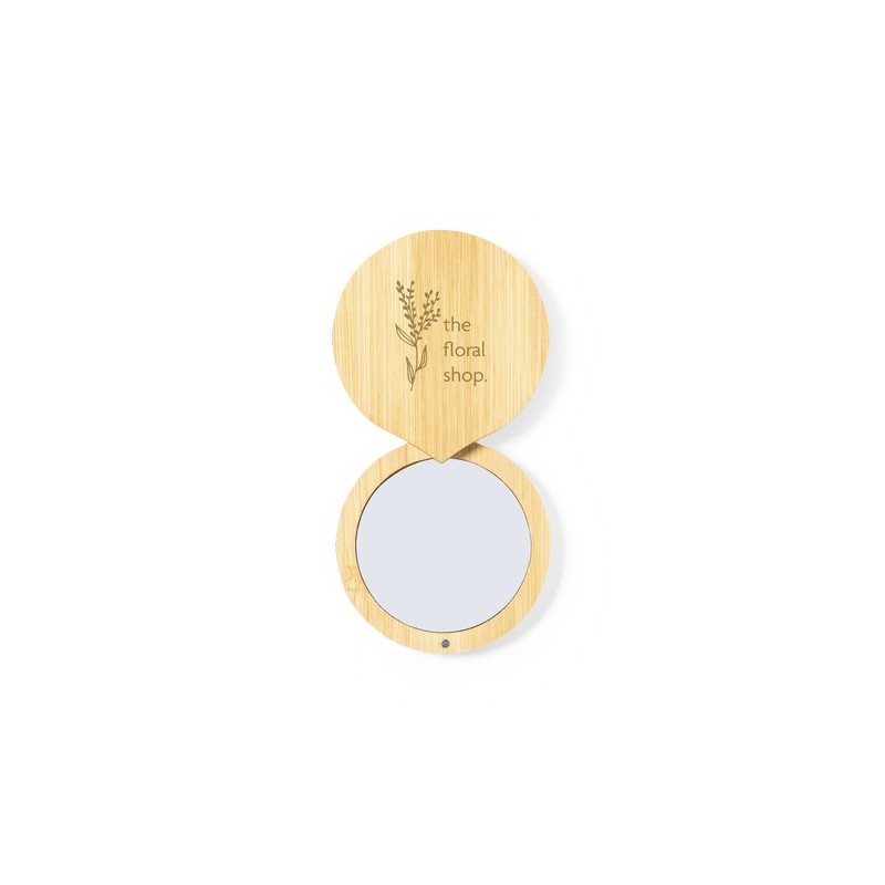 Miroir Éco-responsable Personnalisé Élégance Naturelle pas cher - Susil Matières : bambou personnalisation rapide en France