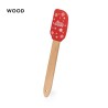 Palette de Cuisine Personnalisée - Spatule Margat Matières : bois Couleurs : rouge personnalisable avec votre logo