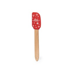 Palette de Cuisine Personnalisée - Spatule Margat Matières : bois Couleurs : rouge cadeau entreprise pas cher