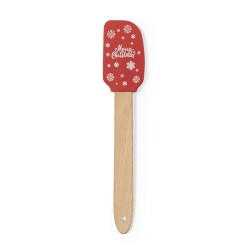 Palette de Cuisine Personnalisée - Spatule Margat Matières : bois Couleurs : rouge marquage laser ultra précis