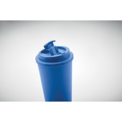 Gobelet double paroi isotherme personnalisable 475 ml - TUESDAY Matières : polypropylène (PP) Couleurs : bleu marquage couleur é