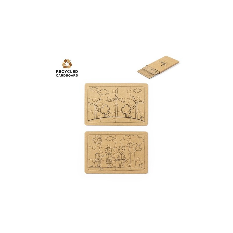 Set de Puzzles Éco-responsables et Fun Personnalisé pour Clavier Matières : carton recyclé