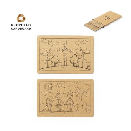 Set de Puzzles Éco-responsables et Fun Personnalisé pour Clavier Matières : carton recyclé