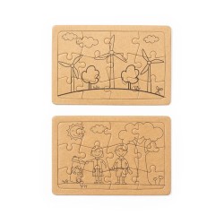 Set de Puzzles Éco-responsables et Fun Personnalisé pour Clavier Matières : carton recyclé 2