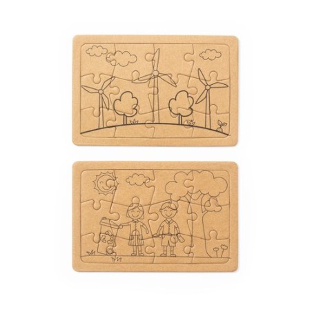 Set de Puzzles Éco-responsables et Fun Personnalisé pour Clavier Matières : carton recyclé personnalisable avec votre logo