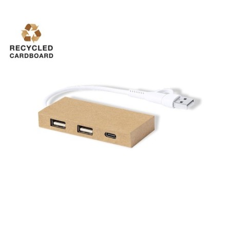 Port USB Éco-responsable Pratique Personnalisé - Hasgar pas cher Matières : carton recyclé