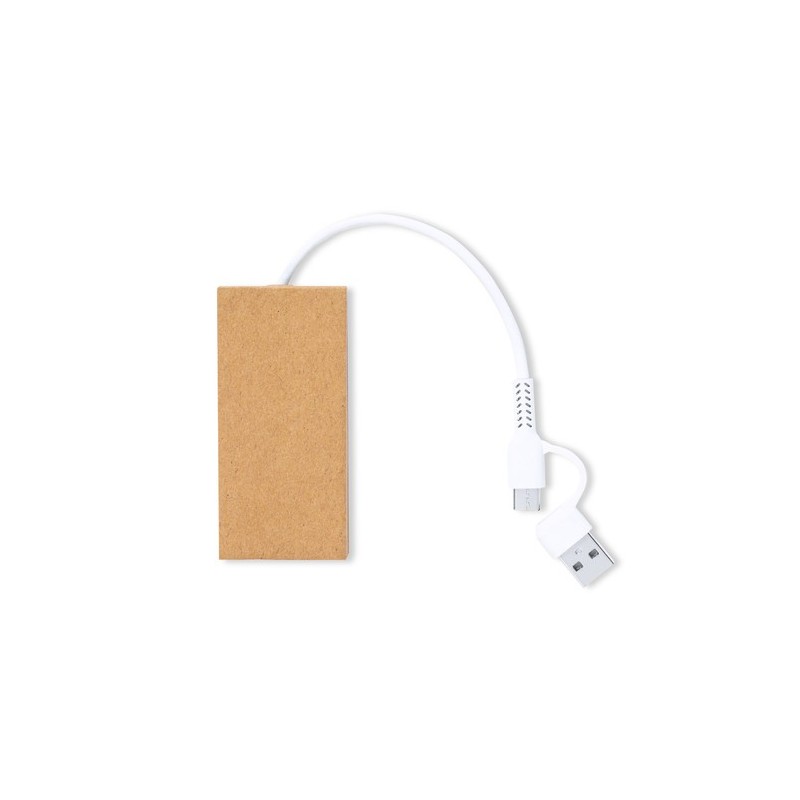 Port USB Éco-responsable Pratique Personnalisé - Hasgar pas cher Matières : carton recyclé cadeau entreprise pas cher
