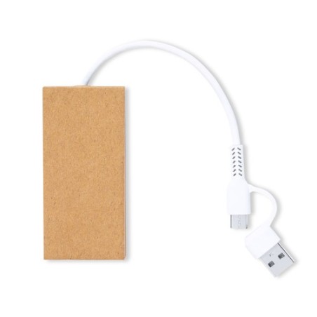 Port USB Éco-responsable Pratique Personnalisé - Hasgar pas cher Matières : carton recyclé cadeau entreprise pas cher