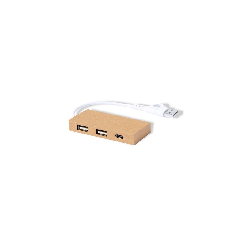 Port USB Éco-responsable Pratique Personnalisé - Hasgar pas cher Matières : carton recyclé goodies publicitaire événementiel