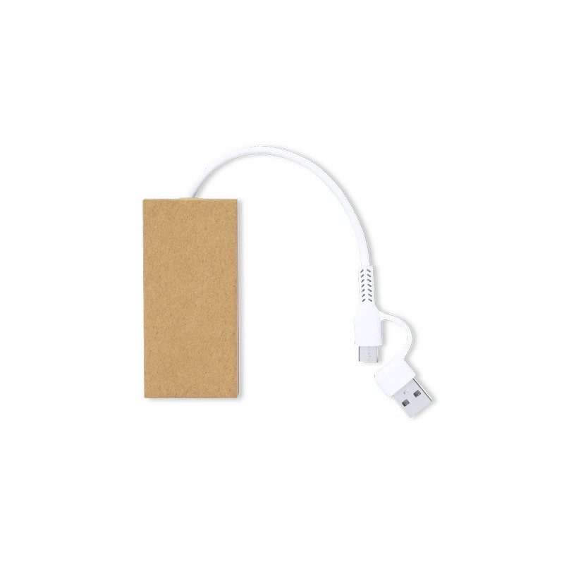 Port USB Éco-responsable Pratique Personnalisé - Hasgar pas cher Matières : carton recyclé objet promotionnel éco-responsable