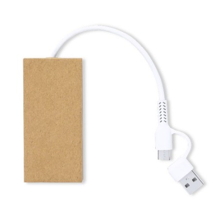 Port USB Éco-responsable Pratique Personnalisé - Hasgar pas cher Matières : carton recyclé objet promotionnel éco-responsable