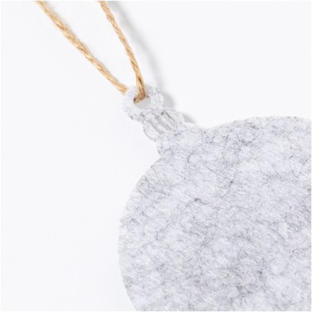 Set Ornement Noël Personnalisé Unique Chandun pas cher Matières : feutrine Couleurs : gris cadeau entreprise pas cher