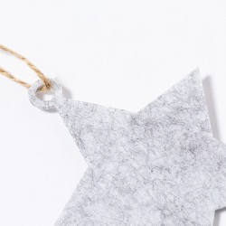 Set Ornement Noël Personnalisé Unique Chandun pas cher Matières : feutrine Couleurs : gris goodies publicitaire événementiel