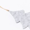 Set Ornement Noël Personnalisé Unique Chandun pas cher Matières : feutrine Couleurs : gris impression haute définition