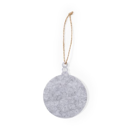 Set Ornement Noël Personnalisé Unique Chandun pas cher Matières : feutrine Couleurs : gris marquage laser ultra précis