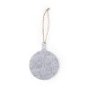 Set Ornement Noël Personnalisé Unique Chandun pas cher Matières : feutrine Couleurs : gris marquage laser ultra précis