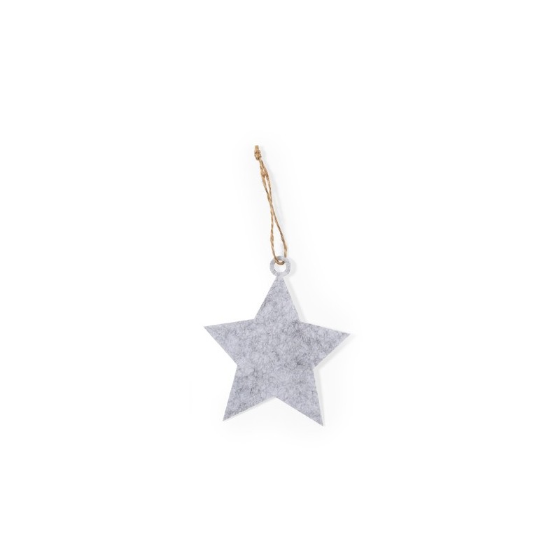 Set Ornement Noël Personnalisé Unique Chandun pas cher Matières : feutrine Couleurs : gris livraison express 24h 48h