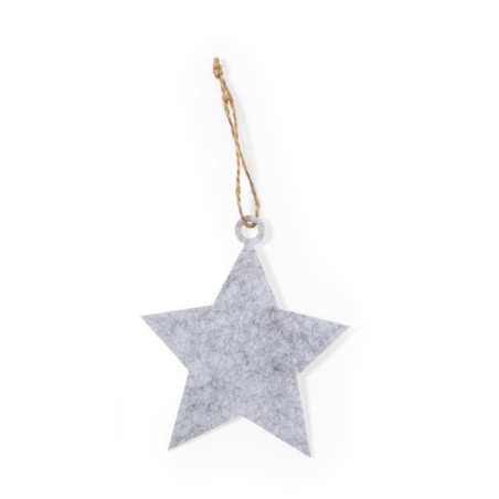 Set Ornement Noël Personnalisé Unique Chandun pas cher Matières : feutrine Couleurs : gris livraison express 24h 48h